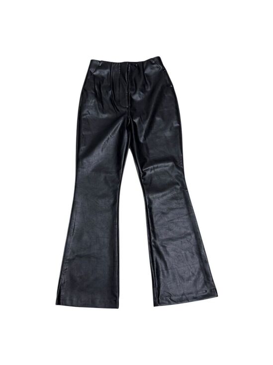 Abercrombie & Fitch Pants - ABERCROMBIE & FITCH Vegan Leather CURVE LOVE Flared Pants Womens 00